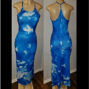 "Blue Sky" Racerback Maxi Dress